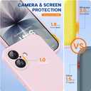 Miracase Magnetic for iPhone 17 Case, Compatible with MagSafe, Integrated Silicone Camera Control Cover, 3.0mm Thicken Shockproof Drop Protection Phone Case for 17,Sand Pink