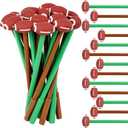 LiYiQ 25 Pcs Football Party Favor Cartoon Cute Fun Pens for Kids Kawaii Football Shape Gel Black Ink Pen Cute Football Pens for School Office Home Student Kids Present