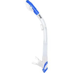 Aegend Diving Dry Snorkel for Adult & Youth - Snorkeling Gear with Top Dry Valve, Perfect for Snorkeling, Freediving, Swimming and Scuba Diving (Clear Blue)