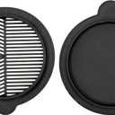 Bahtinov Mask Focus and Cap Cover for ZWO Seestar S50, Lens Cap for S50, 2 Pieces, Black Plastic
