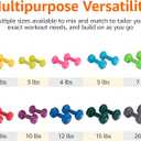 Amazon Basics Vinyl Coated Dumbbell Hand Weights