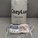 CozyLux Queen Comforter Set White - Bed in a Bag Queen Size 7 Pieces, Luxury Soft Bed Set for All Seasons, Bedding Set with Down Alternative Comforter, Sheets, Pillowcases & Shams