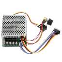 PWM DC Motor Speed Controller, DC 10-55V 60A LED Display Stepless 12V 24V 36V 48V DC Brushed Motor Speed Controller with Adjustable Potentiometer and Forward-Brake-Reverse Switch