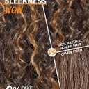 GORGIUS Veralux Blend Shaggy Haircuts Natural Highlight Curly Wigs with Bangs Crafted with Style-Archive Technology: Premium Fiber & Remy Human Hair Blended, Realistic Look with True Scalp