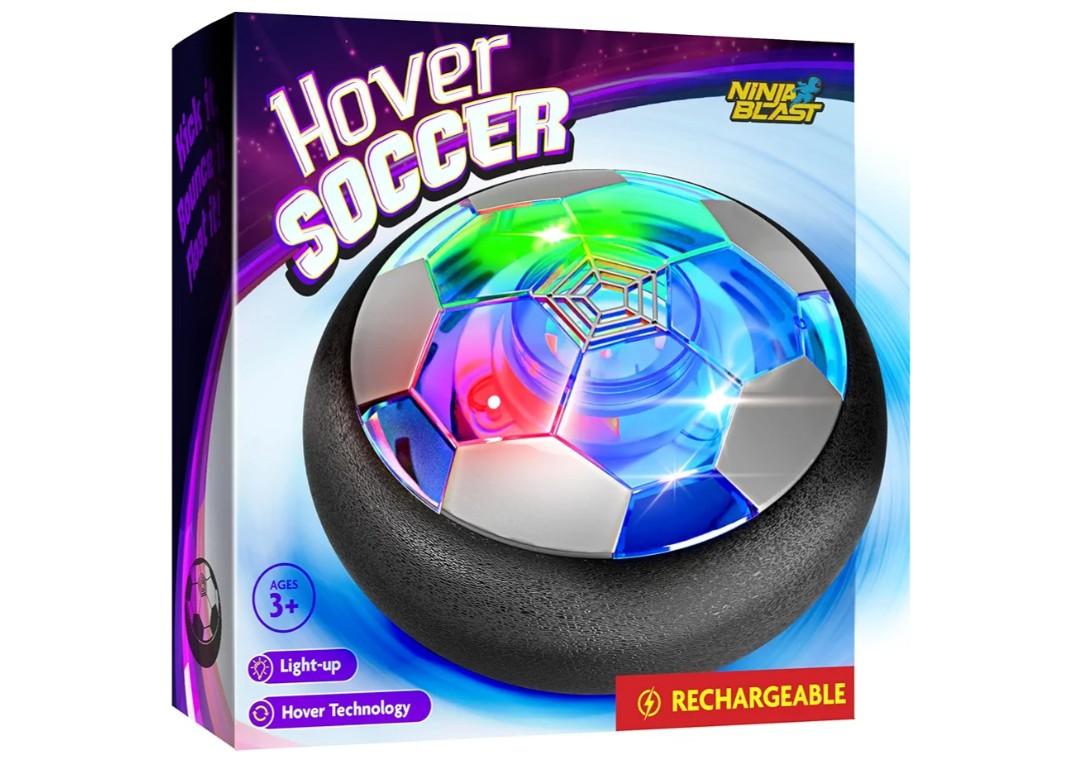 Ninja Blast Hover Soccer Light-Up Ball, Birthday Gift for Boys, Indoor Toy Games, Kids Gifts for Age 5, 6, 7, 8, 9, 10, 11, 12 Years Old, Boy Toys for Age 3 Years and Up.