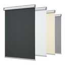 Changshade Blackout Roller Shades Cordless for Windows,100% Room Darkening Window Blinds for Bedroom,Thermal Insulated UV Protection,Easy Install Pull Down Shades for Home,43" w x 72" h,Dark Black