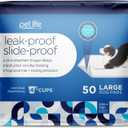 Pet Life Unlimited Leak-Proof Slide-Proof Puppy Pads for Dogs, Potty Training Pee Pads, 50 Count, Size Large, 22"x 22", Super Absorbent Quick-Dry with Odor-Control, Sweet Bluegrass Scent, Made in USA