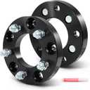 SCITOO 2Pcs 5x5.5 to 5x5 Wheel Adapters 1" Bore 87.1mm Studs 1/2 5Lug Wheel Spacers Fit for Dodge D150 1990-1993 for Dodge Ram 1500 1994-2001 for Dodge Ramcharger 1979-1983