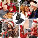 Gifts for Men Women, Bluetooth Speaker with Wireless Charging Phone Stand, HD Surround Sound Speaker, Cool Gadget Gifts for Men Women Dad Mom Birthday, Black