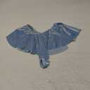 Sexy Briefs Men Panties Thongs Ruffled Skirt Dress Costume Panty Skirt Thongs Gay Male Sissy Sexy Underwear Lingerie Boxers (Color : 7007-blue, Size : Medium