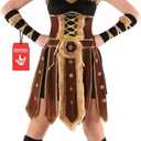 Morph Viking Costume Women, Viking Warrior Costume Women, Womens Halloween Costumes (X-Large)