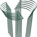 HiGift 12 Pack Plant Stakes for Indoor Plants, Metal Garden Peony Support Cages, Outdoor Plant Supports Ring Prop, Large Plant Stake for Hydrangea,Rose,Flower,Vine,Potted Plants (10" W x 15.8" H)