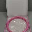 Weighted Fitness Hoop for Arms - Mini Upper Body Exercise Tool to Strengthen Arms and Shoulders - Lightweight Design for Fun Home Workouts (Pink)