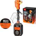 18,000J RV Surge Protector 50 Amp with LED Display, 50 Amp Surge Protector for RV with Voltage Monitoring, Clear Error Codes, Comprehensive Detection, IP68 Waterproof (Orange)