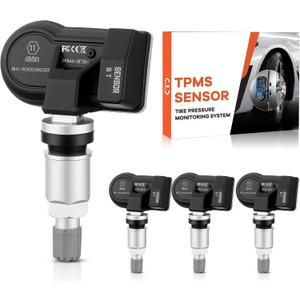Pre-Programmed TPMS Sensors 315MHz & 433MHz Fit for Honda & Acura  4PCS, Odyssey, CR-V, Civic, Accord, Pilot, Ridgeline, HR-V, Insight, Fit, Passport, Element, Crosstour, MDX, TLX, RDX