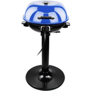 Techwood 1600W Indoor Outdoor Electric Grill, Electric BBQ Grill, Portable Removable Stand Grill, Blue