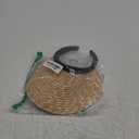 MG Ladies Sewn Braid Wheat Straw Clip-On Visor (Natural)