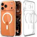 Spigen for iPhone 17 Pro Max Case, Ultra Hybrid MagFit [TPU Covered Camera Control] [Anti-Yellowing] [Compatible with Magsafe] - Clear