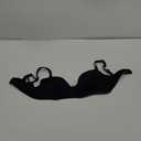 Vanity Fair Women's Bra with 2-Way Convertible Straps, Body Caress Full Coverage, Lightly Lined Cups up to DD (38B, Black)