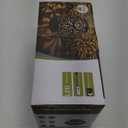 2 Pack Outdoor Solar Hanging Lantern Lights Metal LED Decorative Lamp for Garden Patio Courtyard Lawn and Table with Hollowed-Out Design (Bronze)