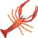 1Pcs Artificial Simulation Lobster Educational Fishing Lobster Plastic Lobster Model Soft Seafood Sea Creature Ornament for Photo Props Party Decor