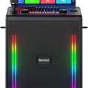 Smart Karaoke Machine with 17.3 Inch Touch Screen & Lyrics Display, Up to 1200W Powerful Speaker, Super Deep Bass Sound for Home Party, Outdoor - Perfect for Adults, Kids, Singers & Music Lovers