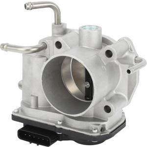 Throttle Body Assembly Compatible for Toyota Camry 2002 2003 2004, 2.4L Engine. 4Cylinder, Japan Built Models Only, 55mm Aluminum Alloy Silver Tone Engine Throttle Body Actuator