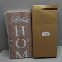 Farmhouse Wooden Welcome Sign Stand for Front Door, 47" Rustic Large Home Sweet Home Welcome Sign for front porch, Vertical Tall Xmas Gift Porch Leaner Decor for Outdoor Patio Garden, Natural Board, 7.8" x 47.2", Basic Design-Single Side