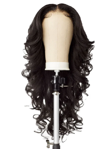 Sensationnel Butta Lace Precut Wigs - Unit 9 Glueless Extra Wide 5 Inch Deep Parting Synthetic Pre-Tweezed Smaller Knot Hairline (1 JETBLACK)
