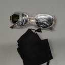 livho Retro Polarized Sunglasses - UV400 Protection, Oval Shape, Metal Frames - Matching Soft Case Inlcuded (Green/Gold)