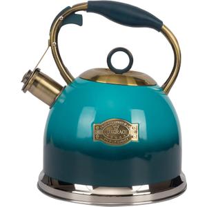 Tea Kettle -3.0 Quart Tea Kettles Stovetop Whistling Teapot Stainless Steel Tea Pots for Stove Top Whistle Tea Pot (Blue)