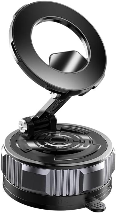 PULCHRIA Vacuum Car Holder with Strong Magnetic Car Phone Holder for Magsafe 360° Adjustable Car Phone Mount, Phone Holders for iPhone 17 Pro Max 16 15 14 13 12