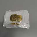 8 x A-Z Stainless Steel Letter Keychain - Alphabet Initial Key Ring for Men Women, Purse or Car Charm (V Gold)