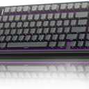 EPOMAKER x AULA F75 - Zwart/Grijs - Mechanisch Draadloos Toetsenbord - RGB - 75% - QWERTY - Gaming Keyboard - Leobog Reaper Switch