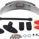 Motorcycle Wide Angle Rearview Mirror for Motorbike Rearview Mirror, Arc Scan Mirror 180 Degree View Motorcycle Windscreen Mount Rear View Mirror