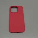 ORNARTO Compatible with iPhone 15 Pro Case 6.1", Liquid Silicone 3 Layers Full Covered Soft Gel Rubber Cover, Shockproof Protective Slim Phone Case with Anti-Scratch Microfiber Lining-Desert Rose