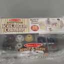 Melissa & Doug Wooden Scoop & Serve Ice Cream Counter, Pretend Play Store, 28 Toy Food & Play Kitchen Accessories, Preschool Toys for Girls & Boys 3+