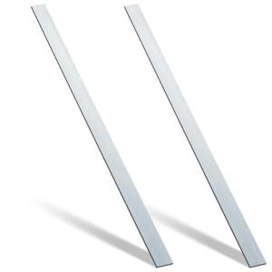 Yaocom 2 Pcs 304 Stainless Steel Flat Bar 36" Length, 1-1/2" Width, 1/8" Thickness 2B Finishing Trim Strips Sheet for DIY Craft Making