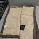 Luciphia Waterproof Pet Blanket for Medium Large Dogs Soft Cat Sherpa Calming Thick Cover Leakproof Cozy Puppy Sofa Bed Car Couch Protector(Beige/Brown,30x20 inches)