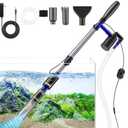 Fish Tank Cleaner - Aquarium Gravel Cleaner, 530GPH/32W Electric Fish Tank Cleaning Tools, Adjustable Water Flow Fish Tank Gravel Cleaner Vacuum for Water Change Wash Sand Algae Cleaner Water Shower