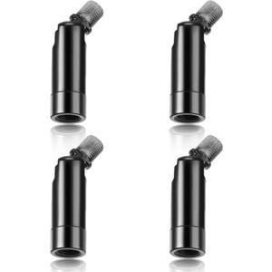 Tondiamo 4 Pcs Black Sloped Ceiling Light Adapter 180 Degree Pendant Suspension Canopy for Chandelier Track Ceiling Lamp Pendant Vaulted Overhead Light Hanging Helper for Vaulted or Angled Overhead