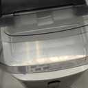 Antarctic Star Nugget Ice Maker Countertop with Soft Chewable Ice, Portable Sonic Ice Maker with Basket and Scoop, Removable Top Cover, Auto-Cleaning for Home/Party/RV/Camping (Stainless Steel Silver) (34Lbs/24H)