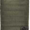 Teton Mammoth Queen Size Double Sleeping Bag- A Warm Bag The Whole Family can Enjoy Great for Camping, Hunting and Base Camp. Compression Sack Included, Mammoth 0f