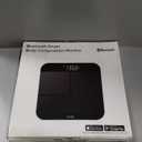 Wyze Smart Scale X - Digital Bathroom Scale for Body Weight, BMI, Body Fat, Muscle Mass, Heart Rate Monitor | ITO Glass & LED Backlight | Batteries Included, 400 lbs (White) (Black)