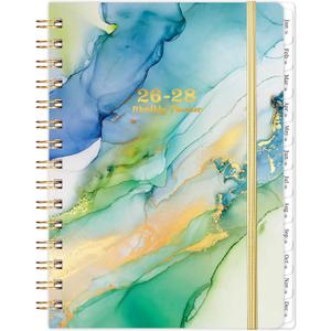 2026-2028 Monthly Planner - 3 Year Monthly Planner 2026-2028 with Monthly Tabs, Jan. 2026 - Dec. 2028, 6.3" x 8.4", 26-28 Monthly Calendar - Green