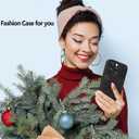 Fiyart Designed for iPhone 16 Pro Max Case Cute Flower Floral Sunflowers Design,Soft Slim TPU Anti-Scratch Phone Cover for Women Girls 6.9"-Black