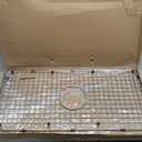 Serene Valley Sink Bottom Grid 27-1/2" x 13-1/2", Centered Drain with Corner Radius 1-1/2", Sink Grids Stainless Steel NDG2713C