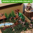 44 PCS Native American Indians Figures Toys Set, Plastic Figurine Toys Includes Indian Figurines, Trees, Moss, Sand, Stones for Kids Historical Education School Project Decoration Birthday Halloween