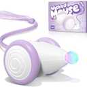 Hoochii Interactive Cat Toys for Indoor Cats - Automatic Moving Kitten Toys, Wicked Mouse Neo Cat Toy with Tail & Lights, Pet Cat Supplies, Rechargeable Cat Toys for Bored Indoor Adult Cats, Purple