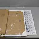 Egofine 18x24 Frames Set of 2 Matted for 16x20 White Poster Frame Made of Solid Wood - Acrylic Plexiglass Front for Wall Mounting Hanging Picture Frame Vertically or Horizontally